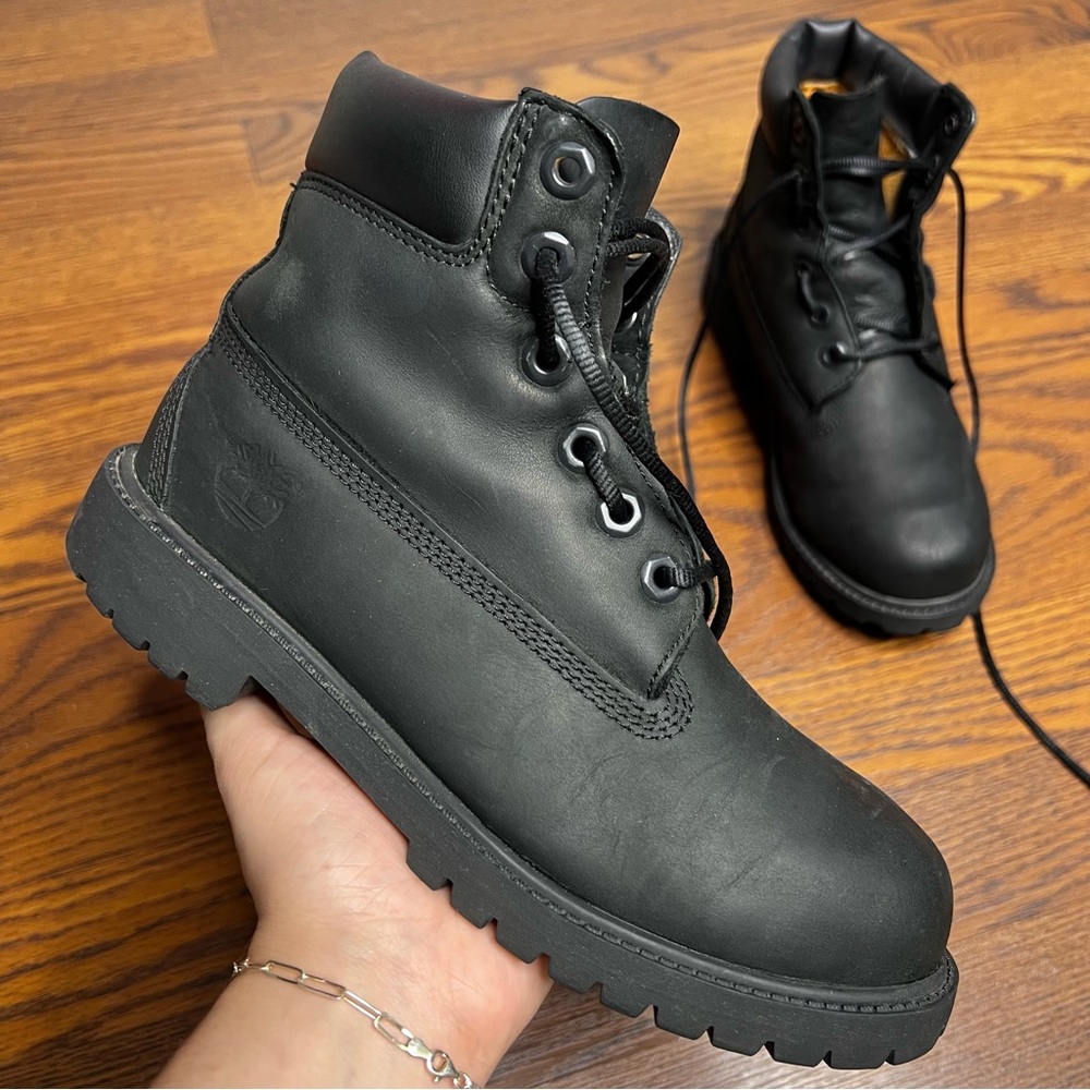 Timberland 6" Men’s Black Leather Boot Size 5